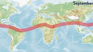 ITCZ Migration Animation [upl. by Annodal]