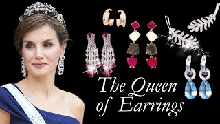 Queen Letizias Earring Collection Royalty Luxury and Surprising Affordable Finds 2mp4 [upl. by Yecaw69]