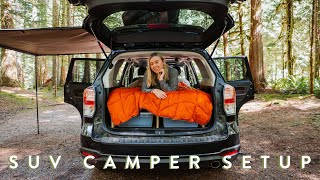 My SUV Camping Setup  Solar Power Cooking amp Accessories [upl. by Fiden630]