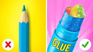 FANTASTIC SCHOOL HACKS FOR CREATIVE STUDENTS  Bright Ideas and Art Tricks by 123 GO Series [upl. by Netsruk609]