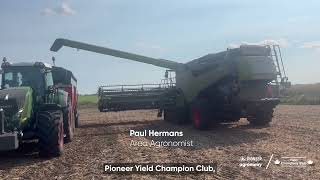 Pioneer Yield Champions Club  Agronomist Paul Hermans amp Silvercrest Farms Soybean Harvest Update [upl. by Ariew]