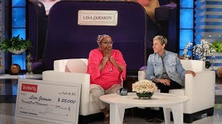 Lisa Jarmon Receives a Rare Ellen Show Honor [upl. by Vaas]