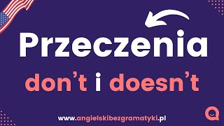 🇺🇸Język angielski Jak tworzyć przeczenia  Dont czy doesnt  wwwangielskibezgramatykipl [upl. by Phil]