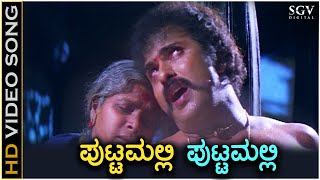 Puttamalli Puttamalli  Putnanja  HD Video Song  Ravichandran  Meena  Mano  Hamsalekha [upl. by Lyndes]