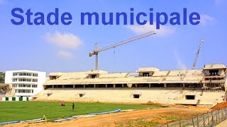 الملعب البلدي بالقنيطرة جديد الأشغال ماي 2016 Stade municipale [upl. by Nivahb]