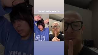 Hairdresser reacts to a DIY Fringe cutting [upl. by Violetta]