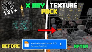 XRAY Texture Pack For MCPEBedrock 121 👁️ XRay Mod For Minecraft Pe 121 [upl. by Eenaffit]