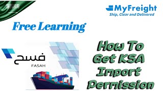 How to get import permission saudi arabia customs fasah website [upl. by Per]