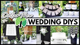 Dollar Tree Wedding DIYs that dont look cheap 🖤 [upl. by Aneerehs]