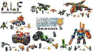 All Lego Nexo Knights Season 5 Sets  Lego Speed Build Review [upl. by Devehcoy]