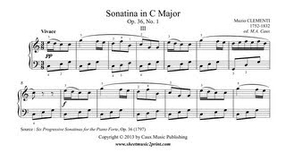 Clementi  Sonatina Op 36 No 1 33 [upl. by Noemi]