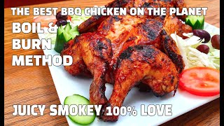 Boil n Burn BBQ Chicken  The Only Way I Cook My Chicken Now \ Perfect Juicy Chicken [upl. by Justus]