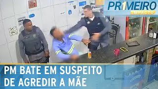 PM estapeia homem que teria agredido a própria mãe  Primeiro Impacto 041124 [upl. by Eioj]