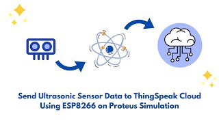 Wireless Data Transmission Ultrasonic Sensor to ThingSpeak Cloud via ESP8266 on Proteus Simulation [upl. by Airotciv943]