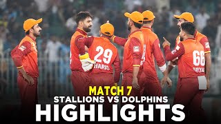 Full Highlights  Stallions vs Dolphins  Match 7  Bahria Town Champions Cup 2024  M9A1K [upl. by Grube]