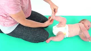 Baby Development  Talipes  MidFoot Stretch [upl. by Radu204]