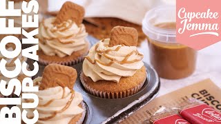 Biscoff Cupcake Recipe amp Tutorial  Cupcake Jemma [upl. by Ardnuahs]