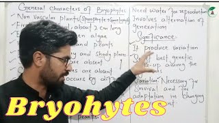 General characteristics of bryophytes  Class 11 Biology [upl. by Margherita]