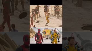 Behind the scenes Deadpool youtubeshorts marvel marvelstudios hollywod [upl. by Marler]