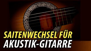 Gitarre Saiten Aufziehen amp Wechseln Lehrvideo [upl. by Winwaloe]