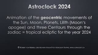 Astroclock and Ephemeris for 2024 [upl. by Nomrah]