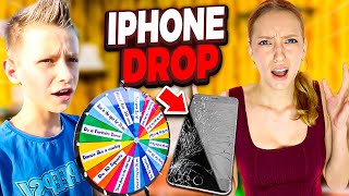 Ronald reacts to SIS vs BRO Last Person to Drop the iPhone Challenge [upl. by Drarreg]