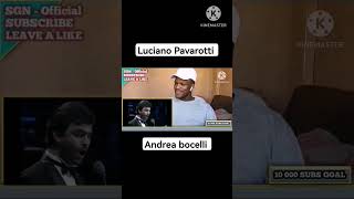 Luciano Pavarotti amp Andrea Bocelli  Notte e Piscatore lucianopavarotti andreabocelli reaction [upl. by Alyag]