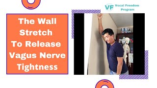 The Wall Stretch to Release the Vagus Nerve for Spasmodic Dysphonia amp Muscle Tension Dysphonia [upl. by Nodnyl]