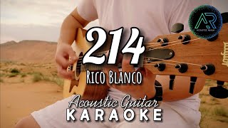 214 by Rico Blanco Lyrics  Acoustic Guitar Karaoke  Rivermaya [upl. by Milissent]