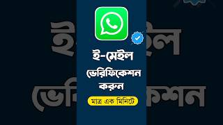 How To Add Email Verification On Whatsapp whatsapp whatsappnewupdate whatsapptips [upl. by Idnyc96]