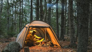 Hot Tent Winter Camping  Part 2 [upl. by Tirza]