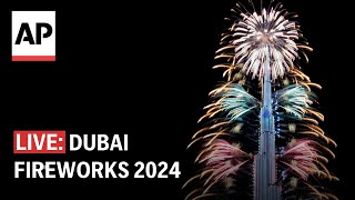 Dubai fireworks 2024 Watch the UAE ring in the New Year [upl. by Nyleak]