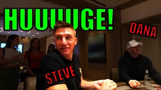 REACTING TO STEVEWILLDOIT amp DANA WHITE UP HUGE HIGH STAKES BLACKJACK IN VEGAS [upl. by Yra]