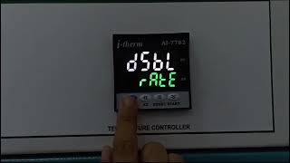 itherm AI 7782 Temperature controller setting for Testing Oven Operation [upl. by Babs]