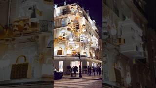 PARIS Christmas Lights Avenue Montaigne 2024  4K60fps [upl. by Noterb]