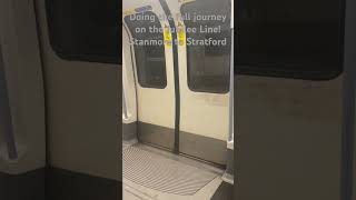 Jubilee Line StanmoreStratford jubileeline london londonunderground tfl tube train traintrip [upl. by Lanoil]