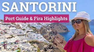 Santorini Cruise Port Guide  What to See in Fira 4K [upl. by Ayn246]