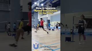 How to improve your speed nd stamina on the court🔥💪🏽badminton training competition ronaldo [upl. by Milas]