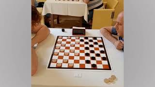 Groenendijk  Anikeev European Draughts Championship 2024 rapid [upl. by Teplica]