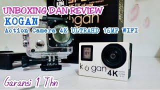 Unboxing dan Review Hasil Kogan Action Camera 4K ULTRAHD 16MP WIFI [upl. by Accem]