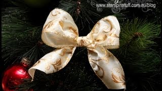 How to make a perfect Christmas bow for a tree [upl. by Lleoj]