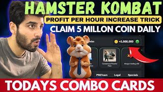 HAMSTER KOMBAT Daily Combo Card  Hamster Profit Per Hour Trick Hamster Cipher Code Today12 JUNE [upl. by Anaujit899]