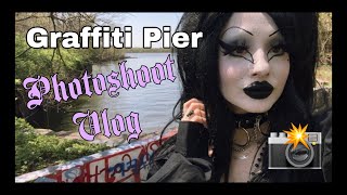 Graffiti Pier Photoshoot Vlog  Mamie Hades [upl. by Perce]