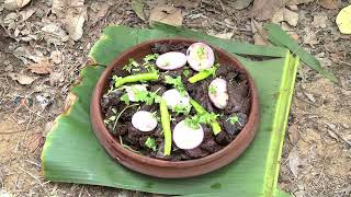 How to Cook Lamb Blood Curry in Village Style by My Grandma  Goat Blood fry 2019 [upl. by Don]