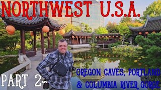 Northwest USA  Part 24 OREGONS CAVES GARDENS amp WATERFALLS [upl. by Lamb]