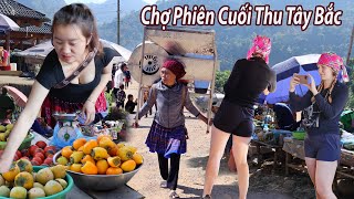 Chợ Phiên Cuối Thu nắng vàng se lạnh Dân mua sắm đồ chuẩn bị cho mùa đông [upl. by Gino]