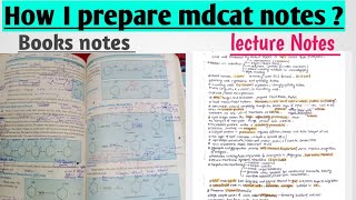 How to prepare Nmdcat shorts notes  shortlisting Best Mdcat Notes  Dr Haseeb [upl. by Quartet]