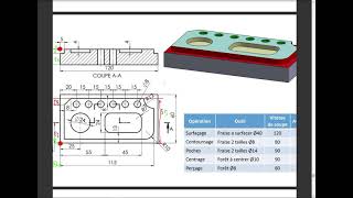 Programmation CNC fraisage EXERCICE [upl. by Story]