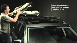 Water sports  Thule Double Decker Surfboard Carrier 809  install [upl. by Naxor]