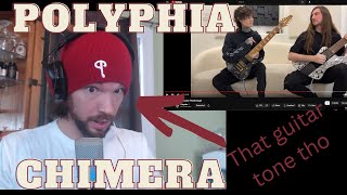 Polyphia  Chimera TRIPLE REACTION Studio Guitar Play Through AND Drum Play Through [upl. by Slemmer938]